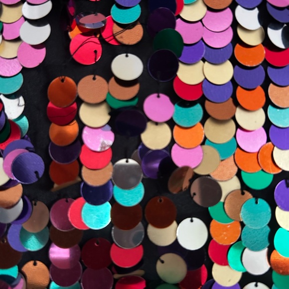 Oleg Cassini Black Sequin Dress - Picture 3 of 6